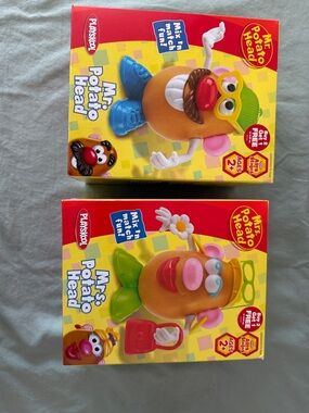 Mr. & Mrs. Potato Head Toy Set - Brown, Blue, Green, Pink
